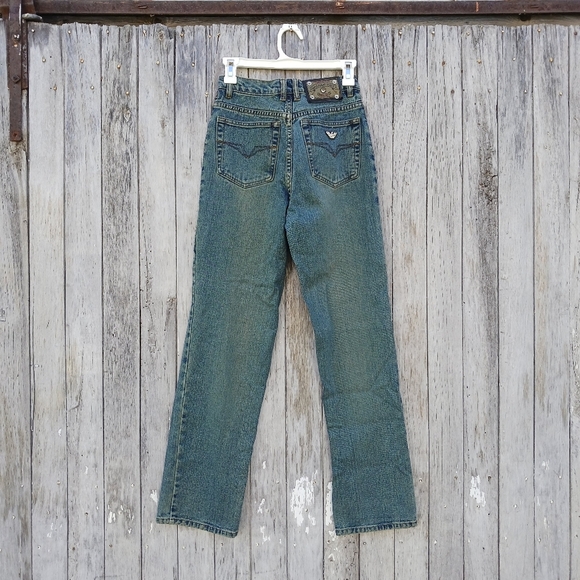 Armani Jeans Straight Leg Mens Size 27 Womens Size 25 Straight Leg Highwaisted - Picture 4 of 5